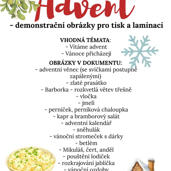 Advent - demonstrační obrázky 1