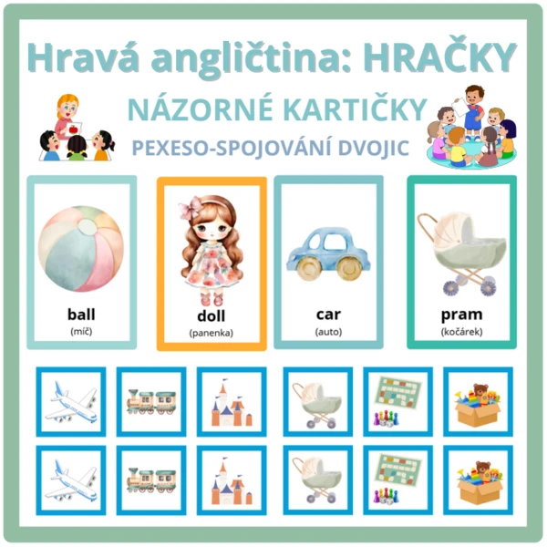 Hravá angličtina: Téma Hračky 1