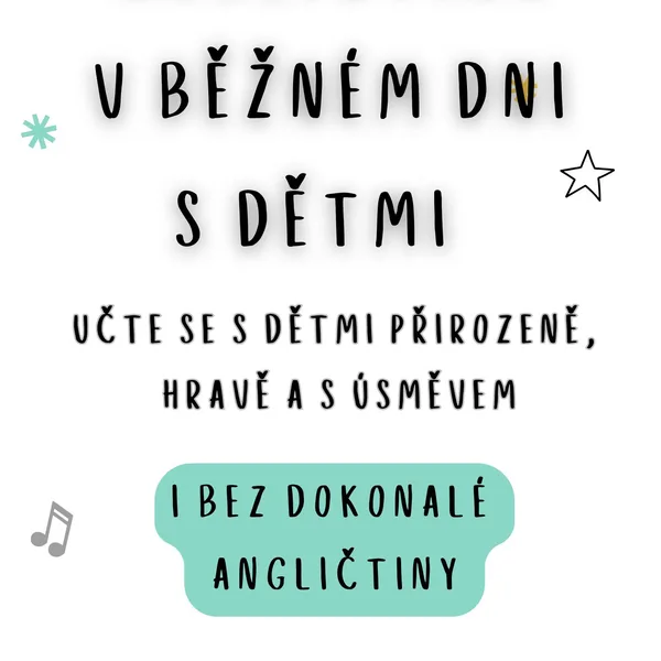 Angličtina v běžném dni s dětmi - kartičky  1
