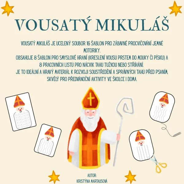 Vousatý Mikuláš - Grafomotorika hrou 1