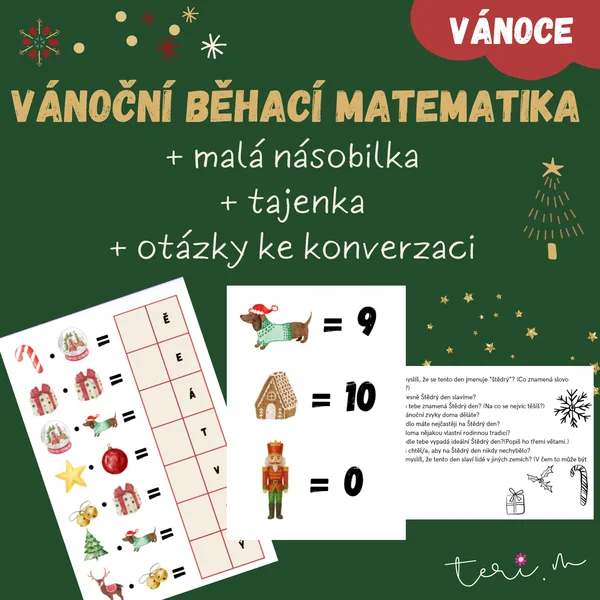 VÁNOČNÍ BĚHACÍ MATEMATIKA 1