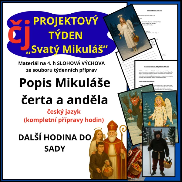 MIKULÁŠ - PROJEKT - POPIS MIKULÁŠE, ČERTA A ANDĚLA 1