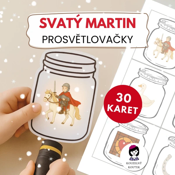 Svatý Martin prosvětlovací obrázky | zimní prosvětlovačky | Svatý Martin | Prosvítací obrázky 1