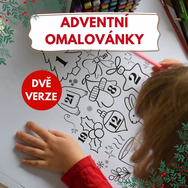 Omalovánkové adventní kalendáře A2 | Adventní kalendář | Vánoce | Advent | Omalovánky 1