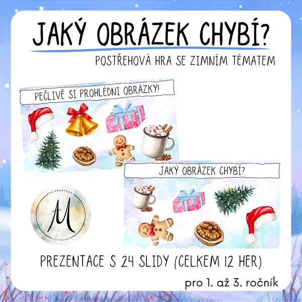 Jaký obrázek chybí? - postřehová hra 1
