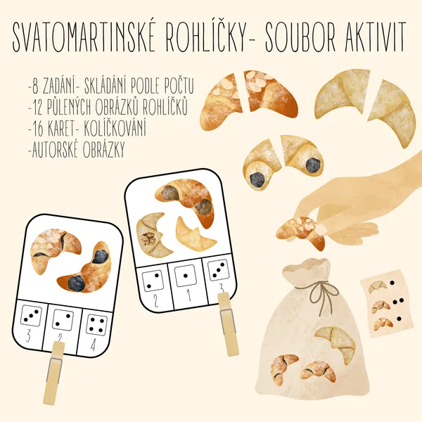 Svatomartinské rohlíčky- soubor aktivit 1