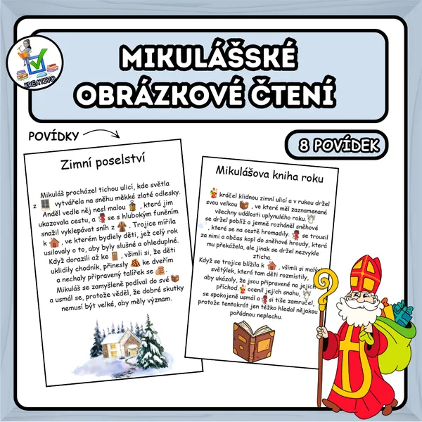 Mikulášské obrázkové čtení  1