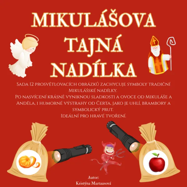 Mikulášova tajná nadílka - 12 prosvětlovacích obrázků 1
