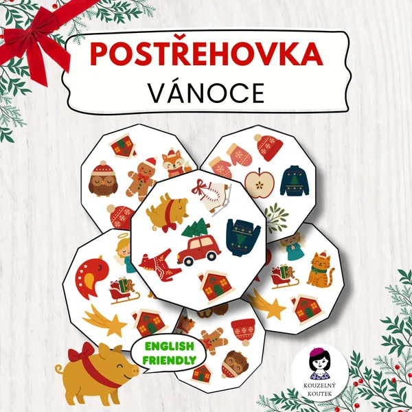 Vánoční postřehovka | Advent | Vánoce | Zima | vánoční hra, aktivita 1