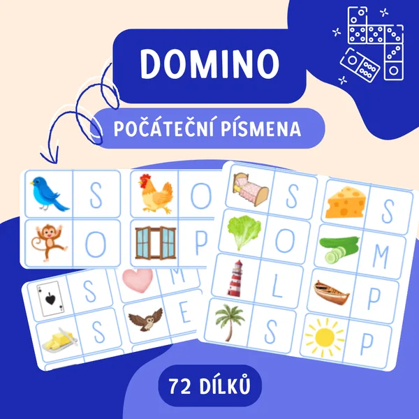 DOMINO - počáteční písmena slov 1