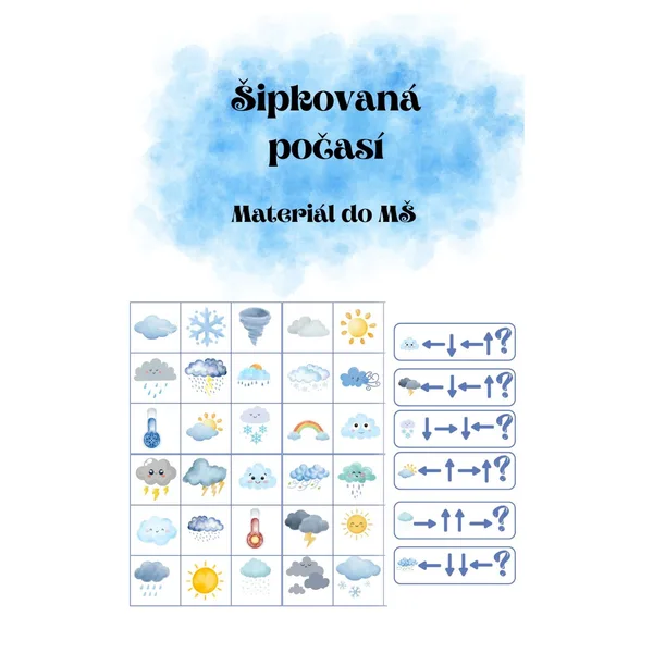 Počasí šipkovaná⛈️🌥️ 1