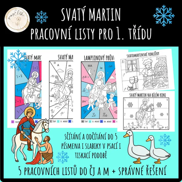 Svatý Martin – pracovní listy pro 1. třídu 1