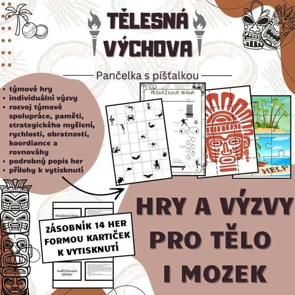 Hry a výzvy pro mozek i tělo: jednotlivci i týmy 1