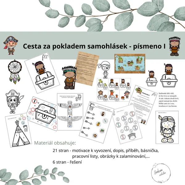 Cesta za pokladem samohlásek - písmeno I 1