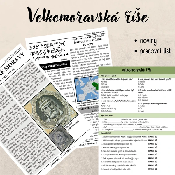 Velkomoravská říše - noviny 1