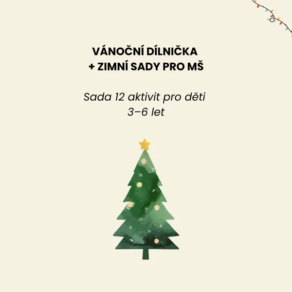 Vánoční dílnička + zimní aktivity pro MŠ (12 pracovních listů) 1