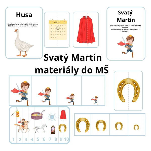 Svatý Martin 🪿🎠materiály do MŠ 1