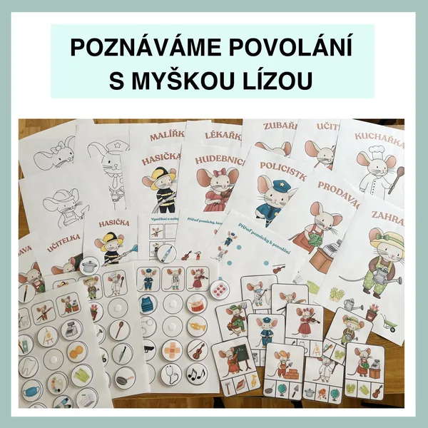 Poznáváme povolání s myškou Lízou 1