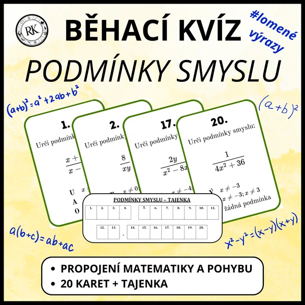 Lomené výrazy (podmínky smyslu) - Běhací kvíz 1