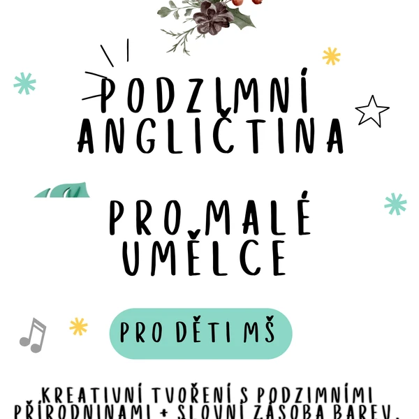 Podzimní angličtina pro malé umělce 1