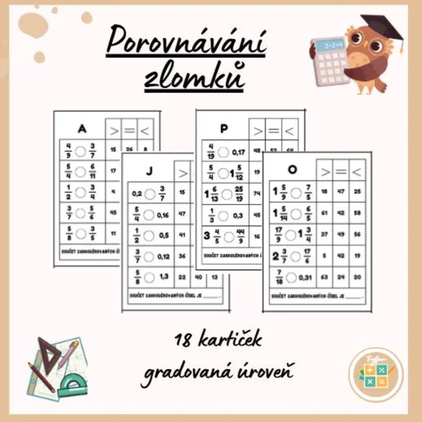 POROVNÁVÁNÍ ZLOMKŮ 1