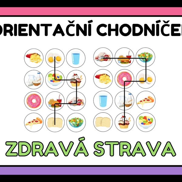 Orientační chodníček - Zdravá strava / Jídlo 1