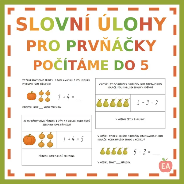 Slovní úlohy pro prňáčky 1