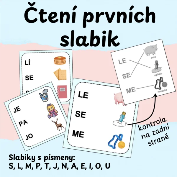 Čtení prvních slabik 1