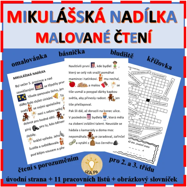 MIKULÁŠSKÁ NADÍLKA - MALOVANÉ ČTENÍ  1
