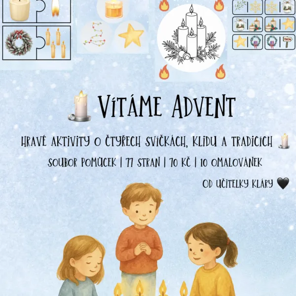 🕯️Vítáme Advent – hravé aktivity o čtyřech svíčkách, klidu a tradicích 🕯️ 1