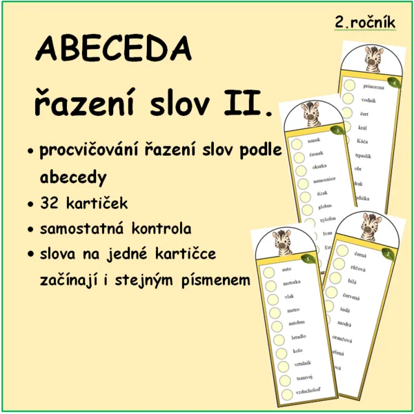 ABECEDA řazení slov 2 1