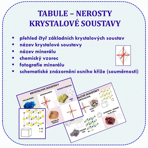 TABULE – NEROSTY / KRYSTALOVÉ SOUSTAVY 1