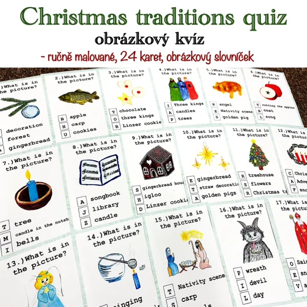 Czech Christmas - obrázkový kvíz (picture quiz) 1