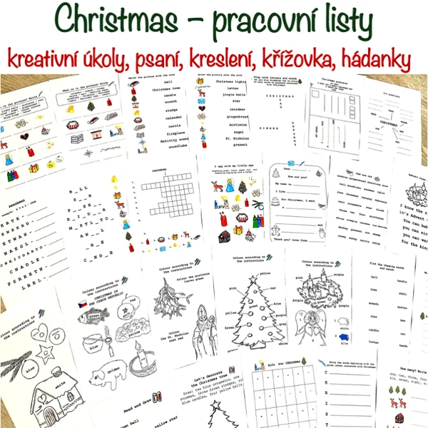 Christmas - pracovní listy 1