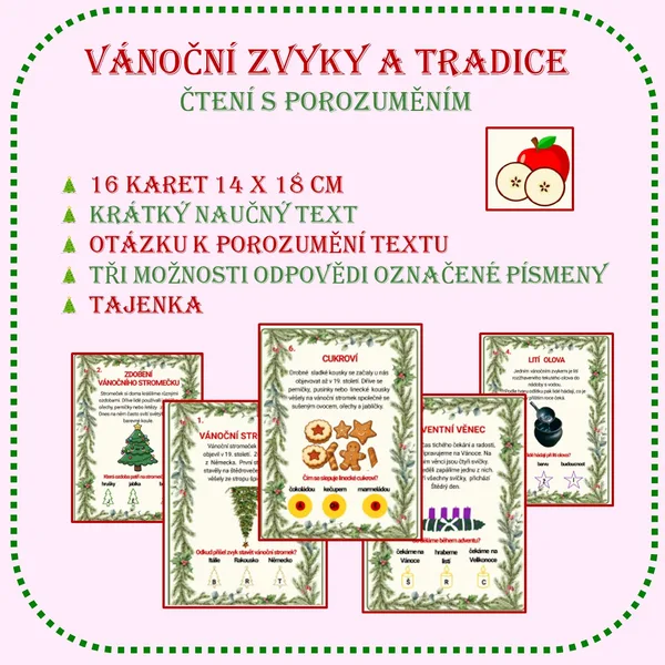 VÁNOČNÍ ZVYKY A TRADICE - čtení s porozuměním 1