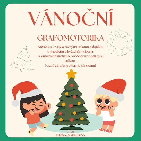 Vánoční grafomotorika - Cesta čar a symbolů 1