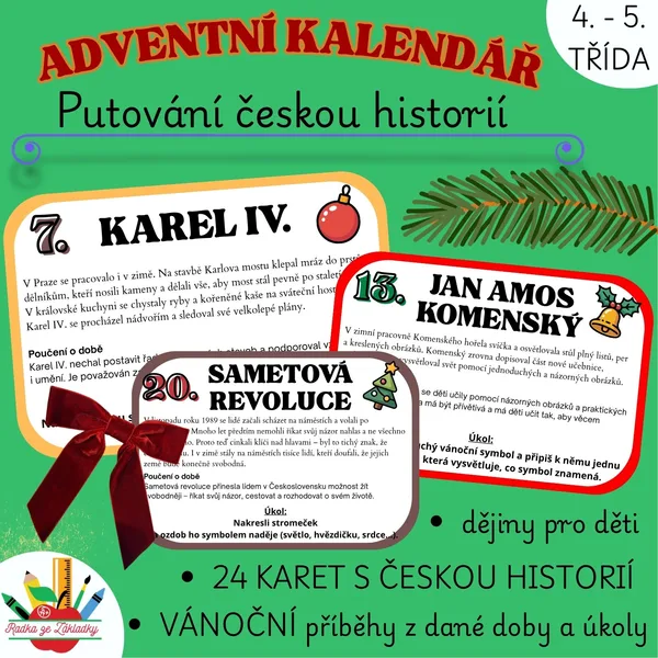 Adventní kalendář - Putování českou historií 1