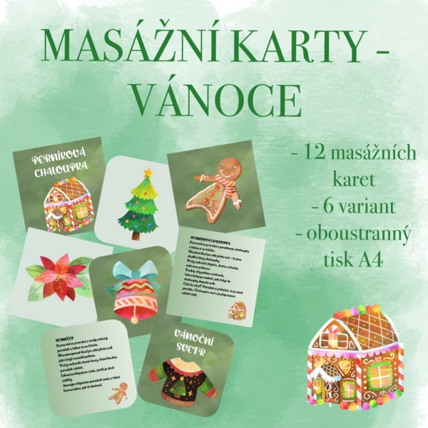 Masážní karty - Vánoce 1