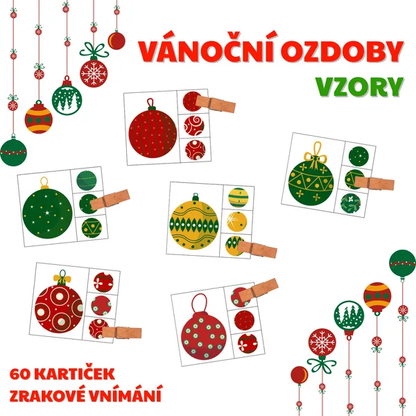 VÁNOČNÍ OZDOBY - vzory 1