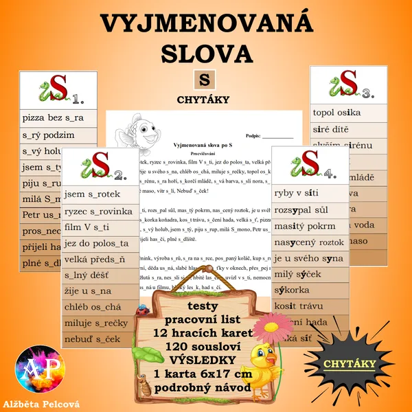 VYJMENOVANÁ SLOVA PO S (chytáky) 1
