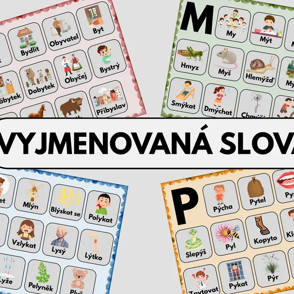Vyjmenovaná slova a chytáky (plakát A3) 1