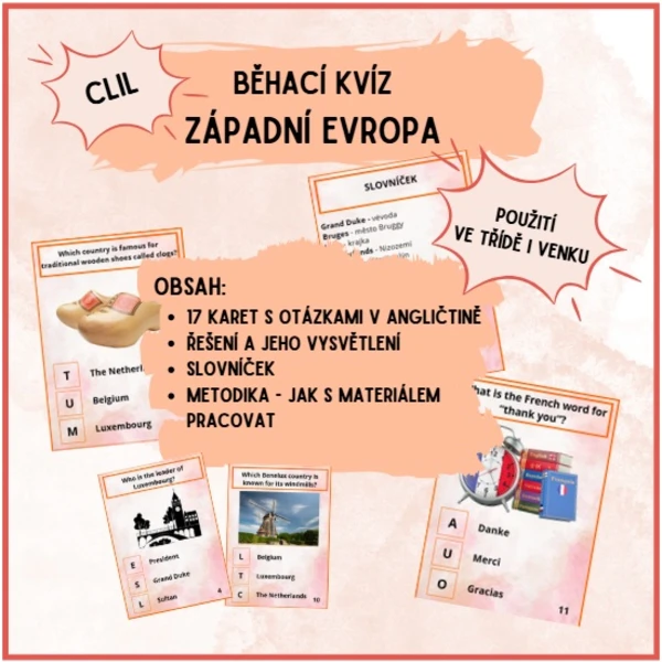 Západní Evropa - běhací kvíz 1