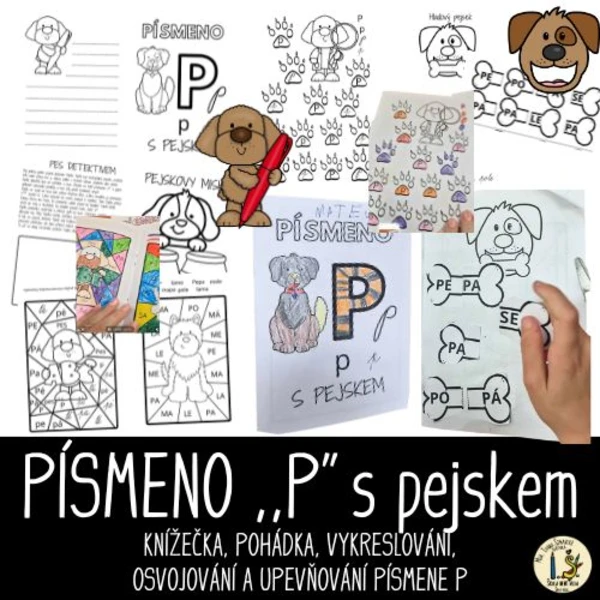 PÍSMENO P s PEJSKEM 1