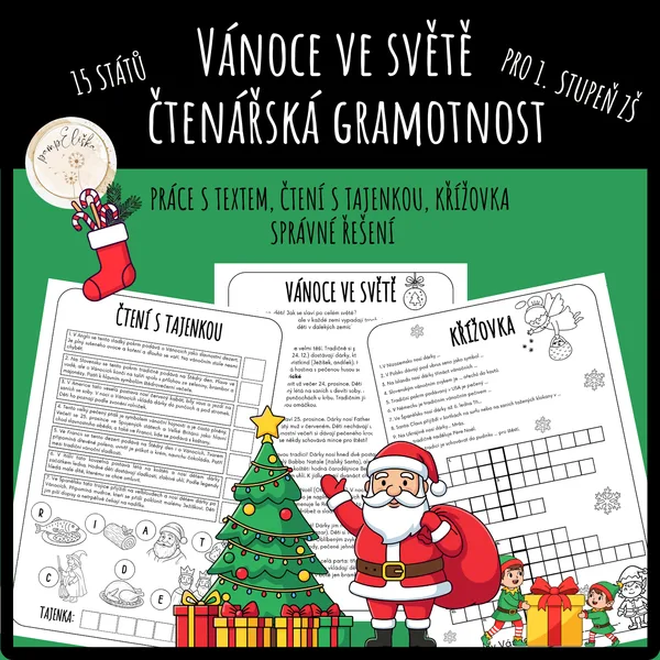 Vánoce ve světě - čtenářská gramotnost 1
