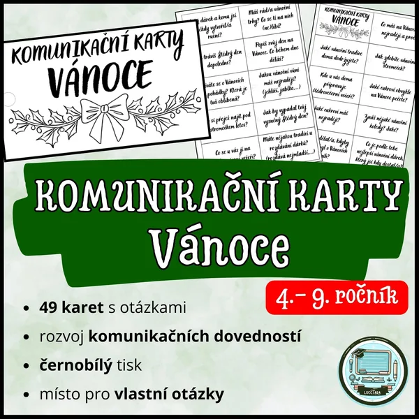 Komunikační karty - Vánoce 1