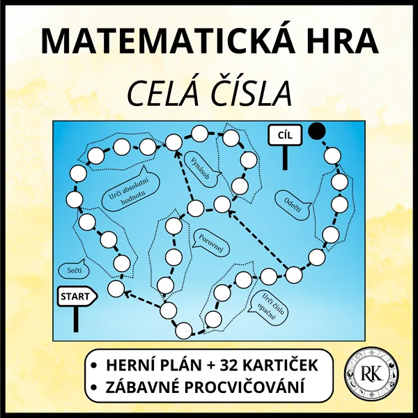Celá čísla - zábavné procvičování 1