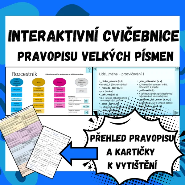 Pravopis velkých písmen – Interaktivní průvodce a cvičebnice 1