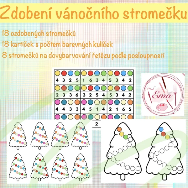 Zdobení vánočního stromečku  1