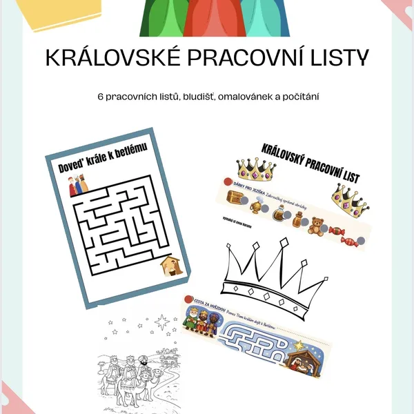 Královské pracovní listy - 3 králové 1