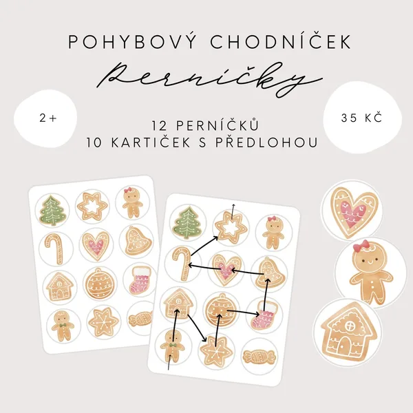 Pohybový chodníček - Perníčky 1